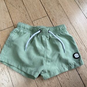 SunBros Kids Light Green Swim Trunks